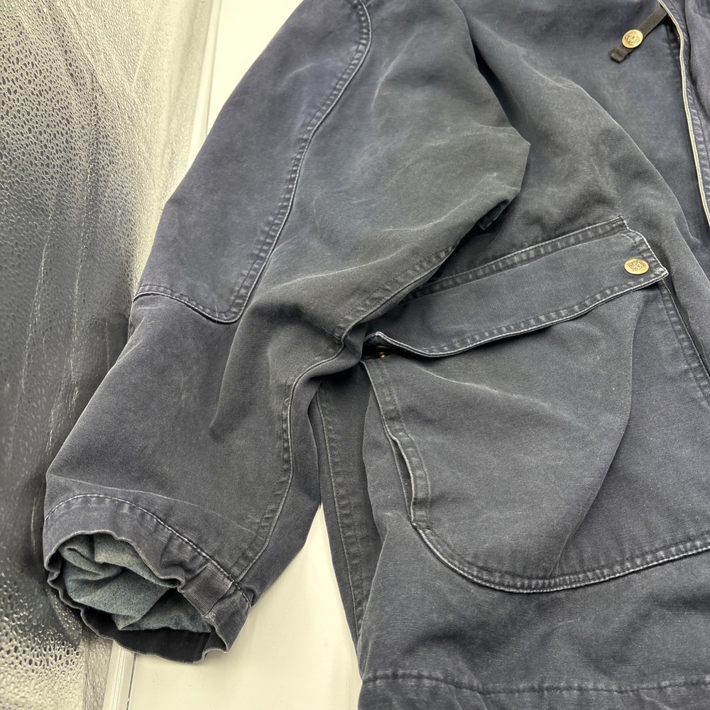 Environmental Concept Clothing Mens Coat Size Large‎ Hidden Hoodie Blue Zip Up - Picture 8 of 15